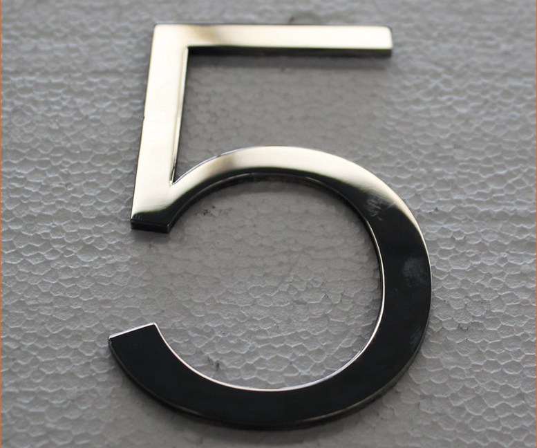 Brushed Stainless Steel Letters 356